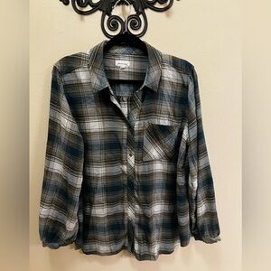 Make an offer. Westbound Women 's Plaid Shirt - Green and White